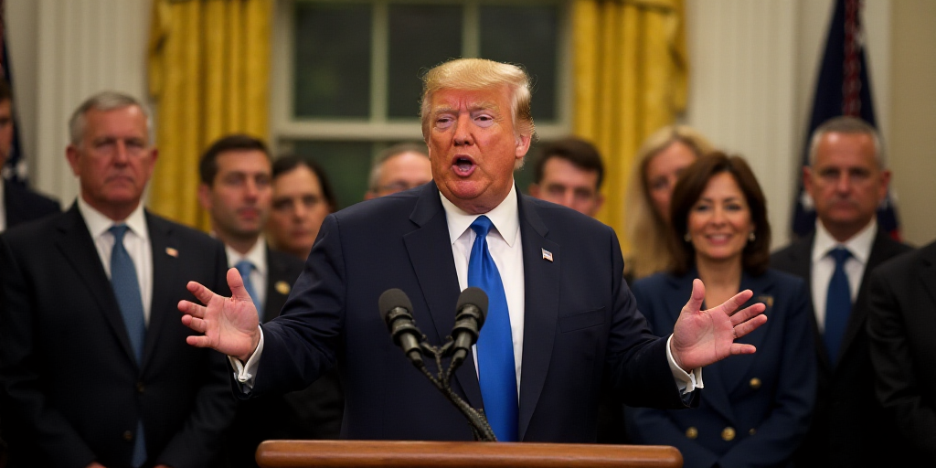 president donald trump speaking at a press conference in the oval room of the white house on capitol