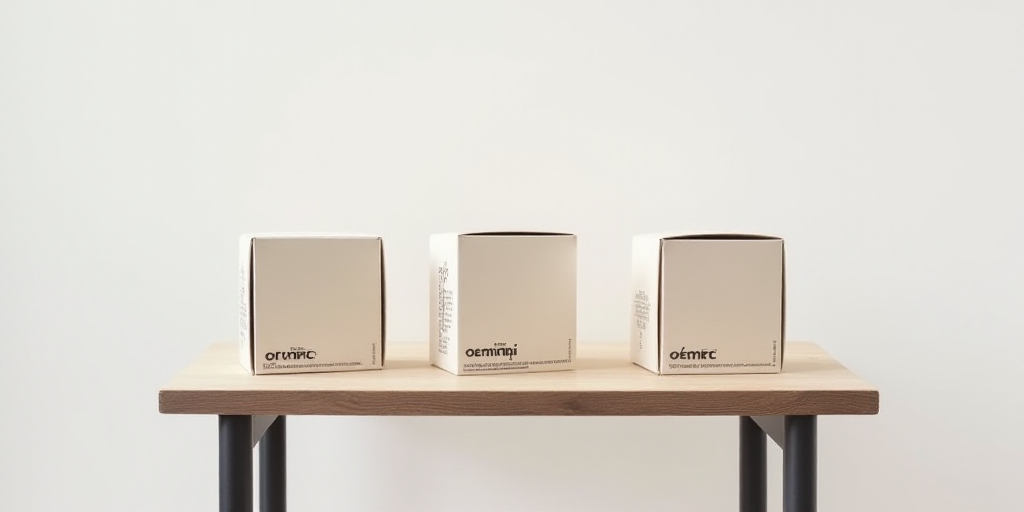 three boxes of oempic sitting on a table next to each other on a table top with a white background,