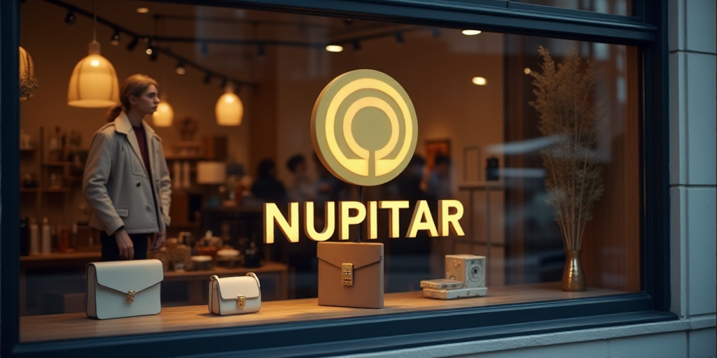 a logo for a company that sells accessories and accessories for sale in the store's storefront windo