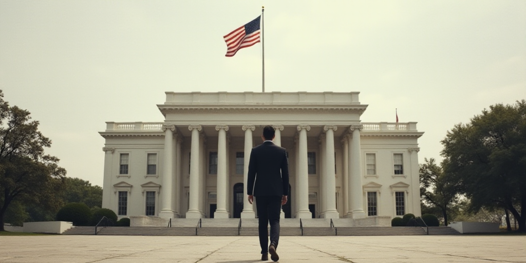 a man walking in front of a building with a flag on top of it and a flagpole on top of it, Cassius M