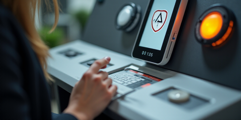 a person is putting a pen in a machine that is on the machine and is not working yet there is a butt