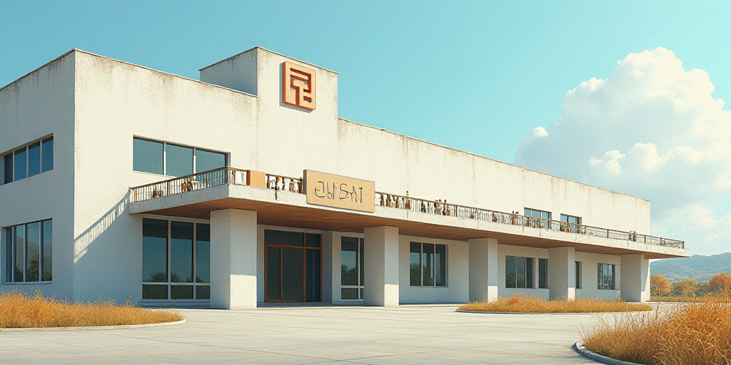 a large white building with a sign in front of it that says cofco intl in a foreign language, Cao Zh