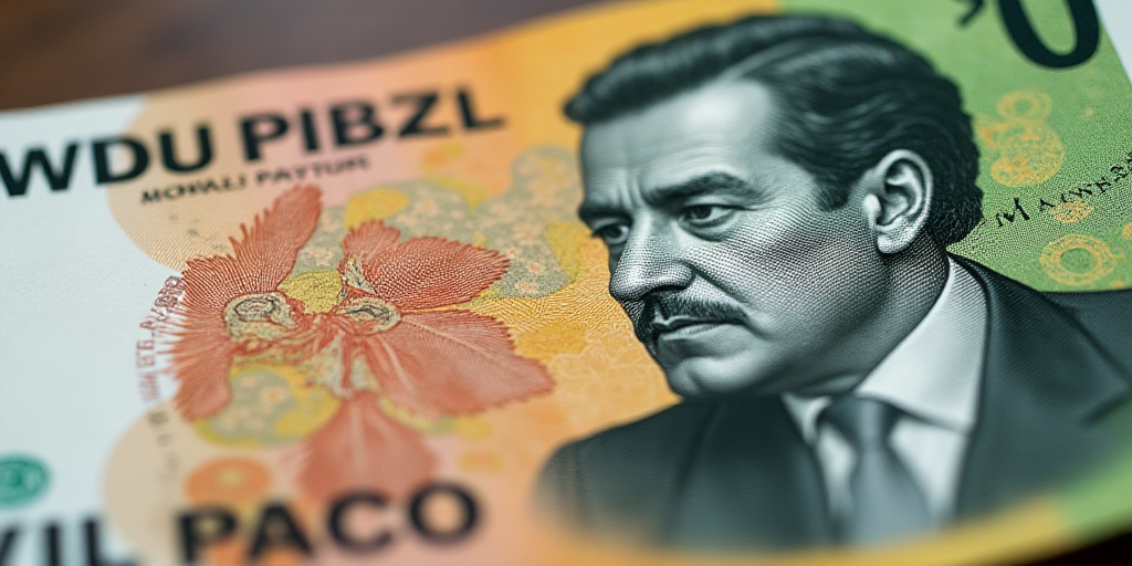 a mexican currency with a picture of a man on it and a picture of a man on the back of the bill, Aqu