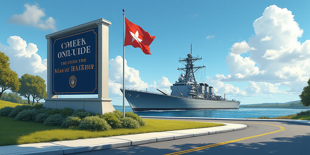 a sign for the us naval station in the united states of the united states of the united states of th