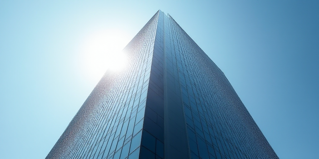 a tall building with a sky scraper in the background and a sky scraper in the foreground, Enguerrand