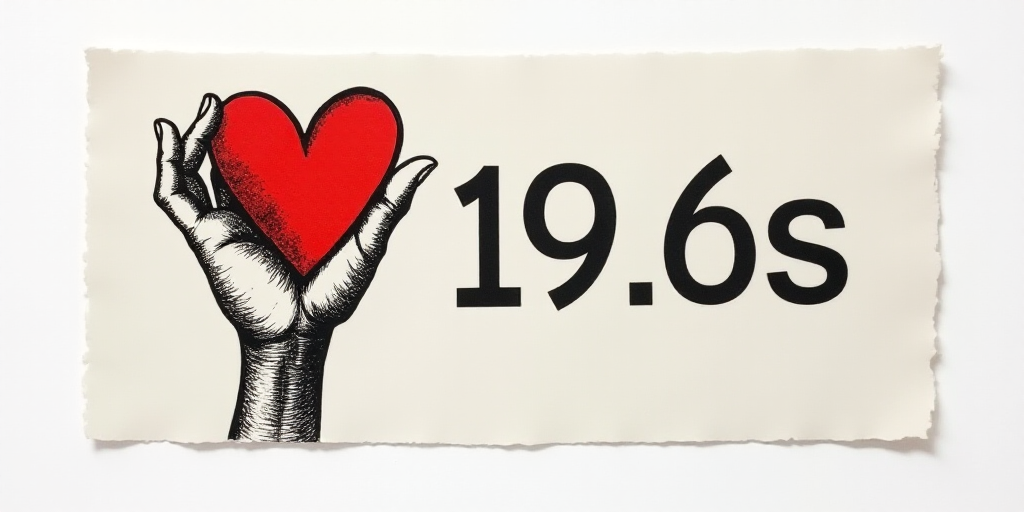 a white sticker with a black and white image of a hand holding a red heart on it's side, Carlos Tril