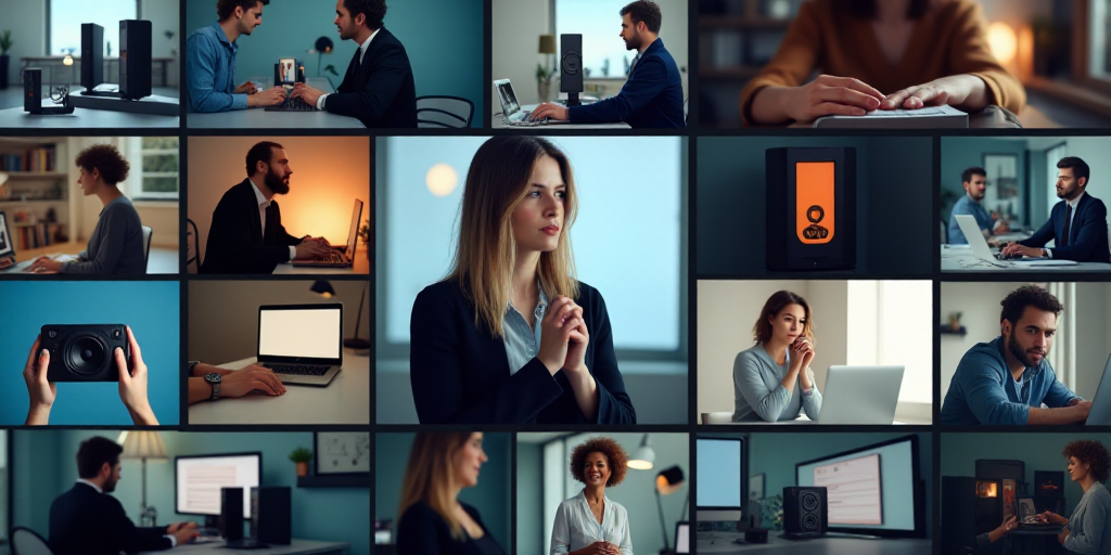 a collage of people with different types of technology and technology related to them, including a w