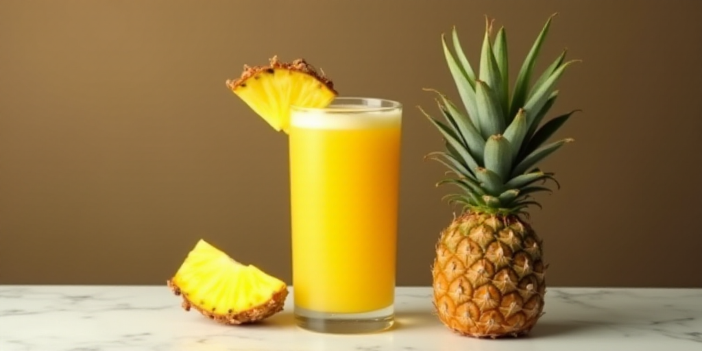 Pineapple and Coconut Water Smoothie: A Natural Solution for Fluid Retention