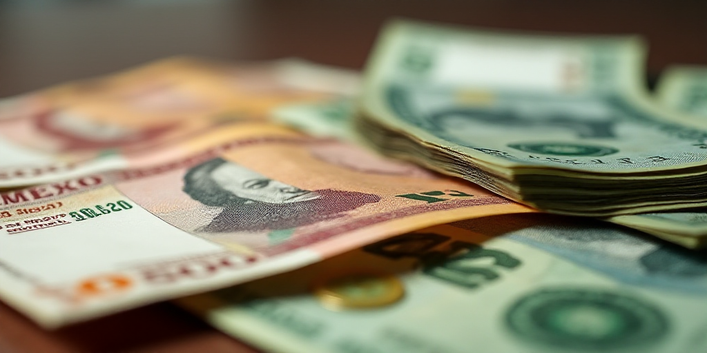 a pile of mexican currency with a lot of money in the background photo by getty images / getty image